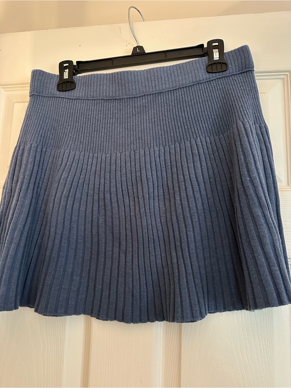 aerie Blue Ribbed Skirt size large NWT